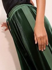 Friends Like These X Lucy Mecklenburgh Green Velvet Sequin Trousers - Image 2 of 4