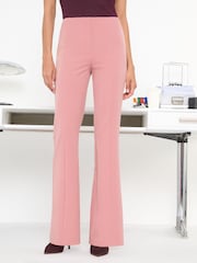 Friends Like These Pink Premium Bootcut Seam Detail Tailored Trousers - Image 1 of 5