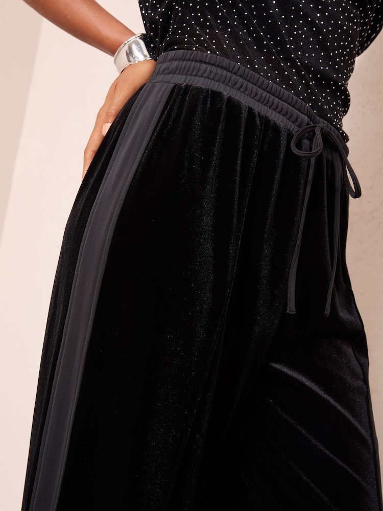 Friends Like These Black Velvet Trousers - Image 2 of 5