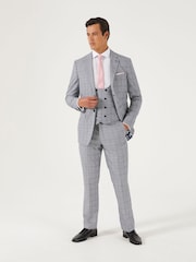 Skopes Grey Slim Fit Anello Check Suit Jacket - Image 3 of 3