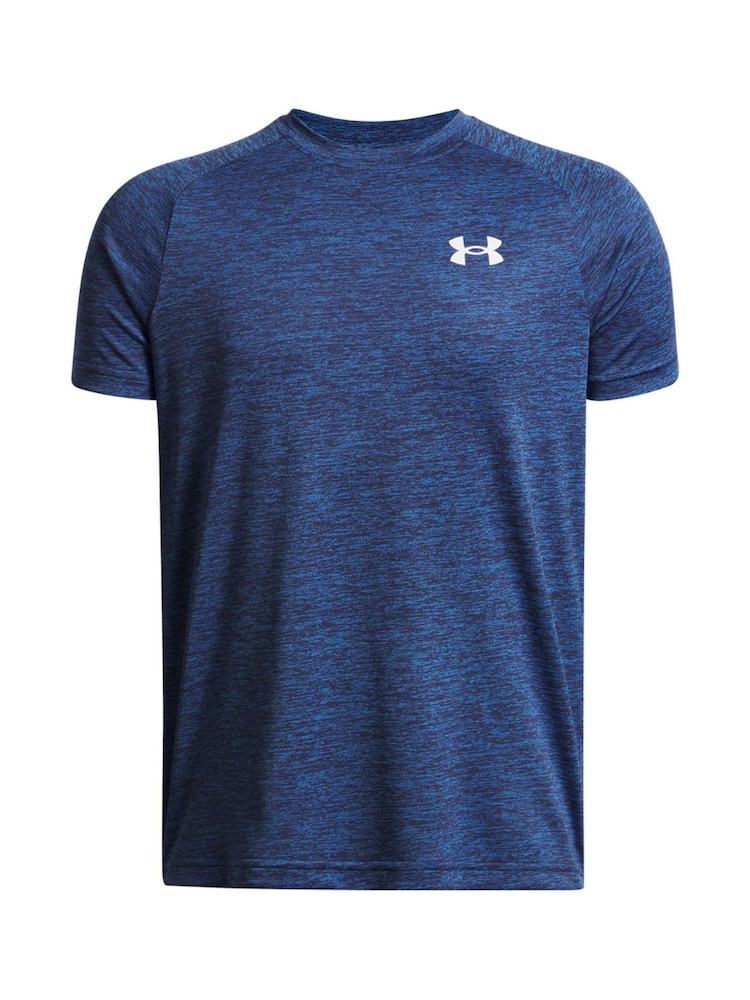 Under Armour Dark Blue 100% Cotton Tech 20 Short Sleeve T-Shirt - Image 1 of 2 Under Armour Dark Blue 100% Cotton Tech 20 Short Sleeve T-Shirt - Image 1 of 2