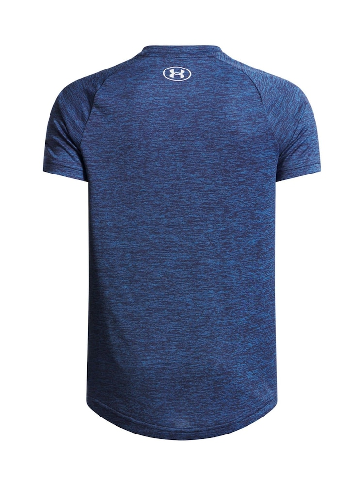 Under Armour Dark Blue 100% Cotton Tech 20 Short Sleeve T-Shirt - Image 2 of 2 Under Armour Dark Blue 100% Cotton Tech 20 Short Sleeve T-Shirt - Image 2 of 2