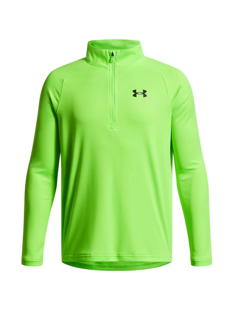 Under Armour Lime Green Youth Tech 2.0 1/2 Zip Sweatshirt - Image 1 of 2 Under Armour Lime Green Youth Tech 2.0 1/2 Zip Sweatshirt - Image 1 of 2