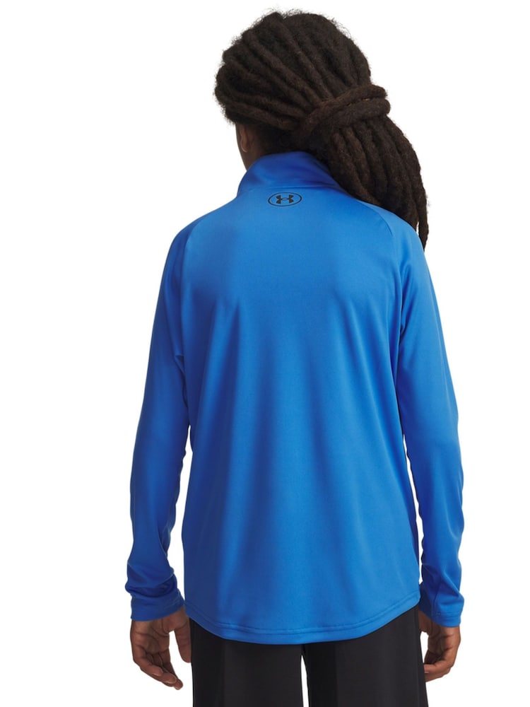 Under Armour Blue Youth Tech 2.0 1/2 Zip Sweatshirt - Image 2 of 5 Under Armour Blue Youth Tech 2.0 1/2 Zip Sweatshirt - Image 2 of 5