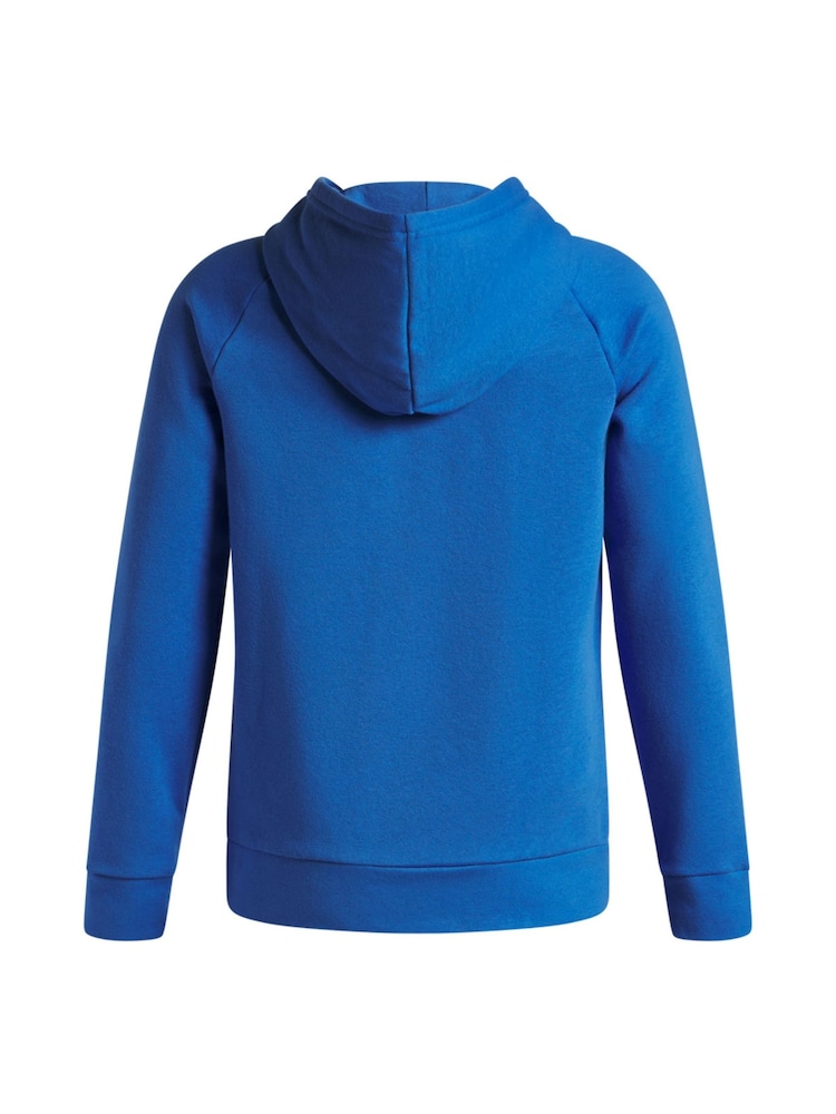 Under Armour Blue Rival Fleece Hoodie - Image 2 of 2 Under Armour Blue Rival Fleece Hoodie - Image 2 of 2