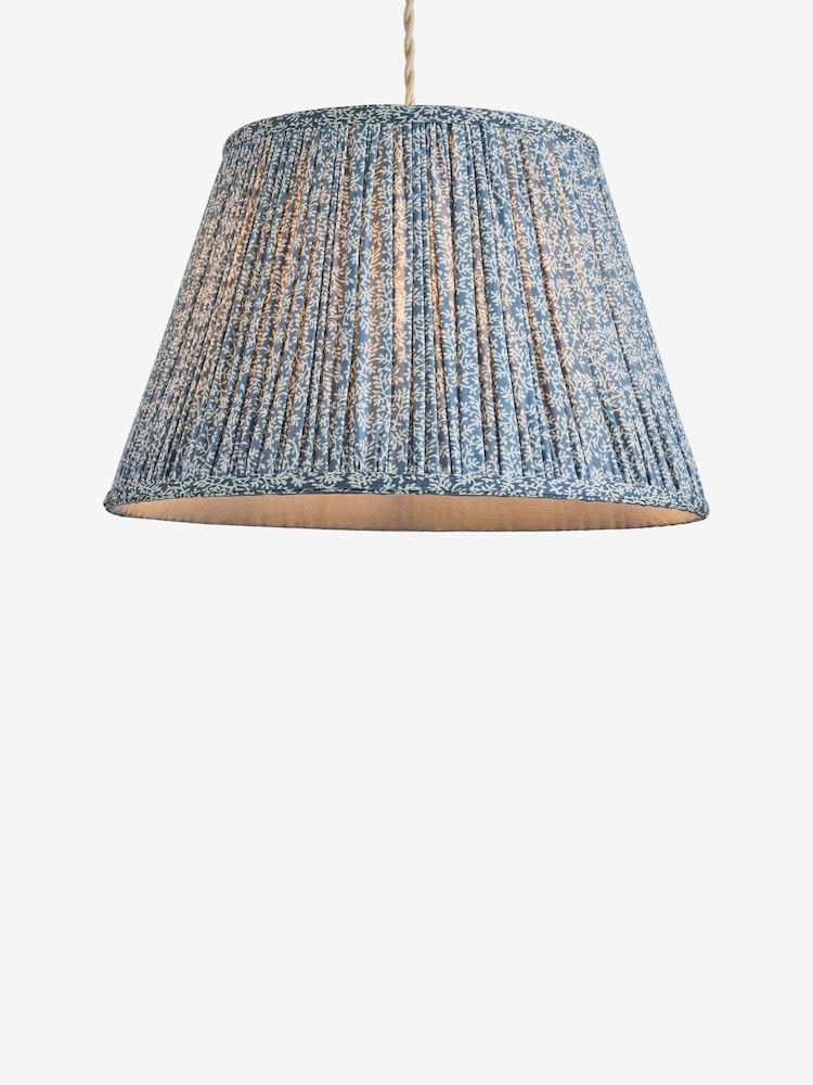 Blue Easy Fit Ditsy Pendant Lamp Shade - Image 1 of 1 Blue Easy Fit Ditsy Pendant Lamp Shade - Image 1 of 1