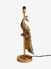Brass Peacock Table Lamp Base - Image 1 of 8