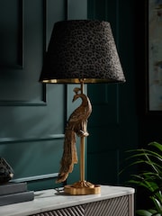 Brass Peacock Table Lamp Base - Image 3 of 8