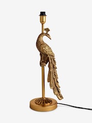 Brass Peacock Table Lamp Base - Image 6 of 8