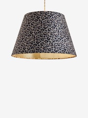 Black Leopard Print Easy Fit Pendant Lamp Shade - Image 1 of 1
