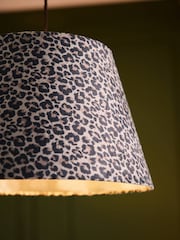Black Leopard Print Easy Fit Pendant Lamp Shade - Image 3 of 5