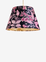 Purple Dark Floral Print Easy Fit Pendant Lamp Shade - Image 1 of 2
