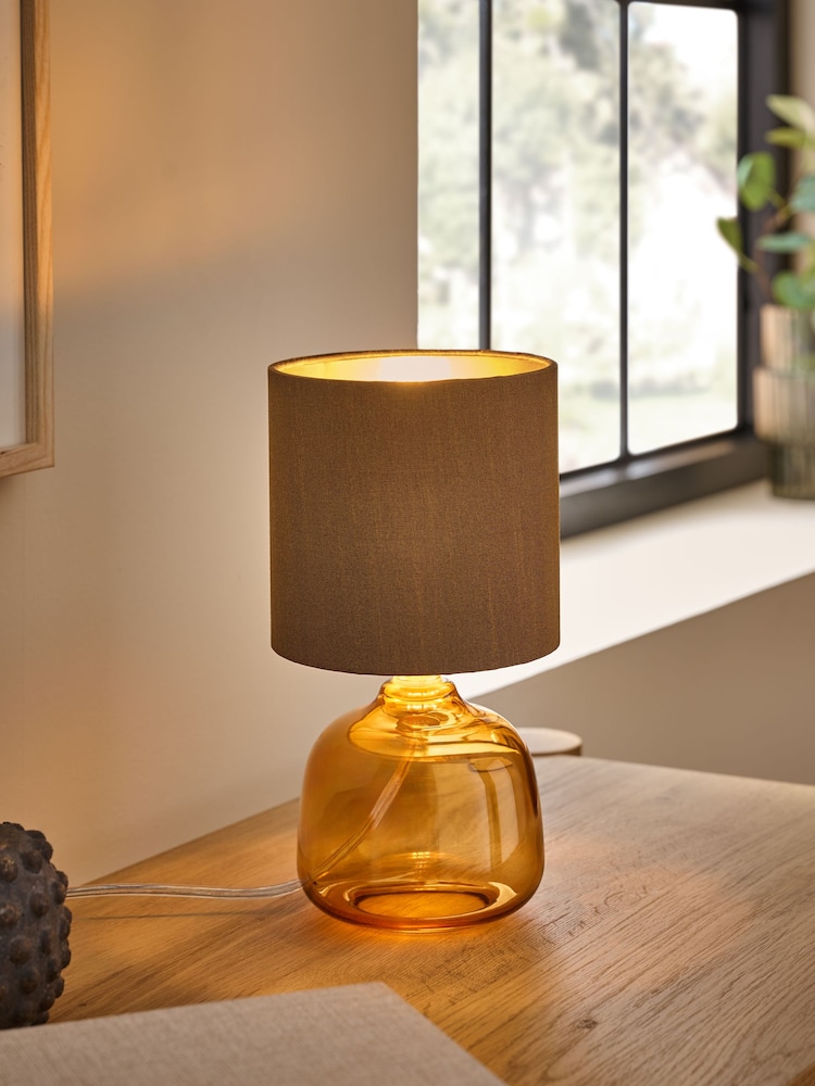 Amber Orange Connor Bedside Table Lamp - Image 1 of 5