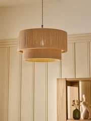 Ochre Yellow Easy Fit Yale Shade Pendant Ceiling Light - Image 1 of 3