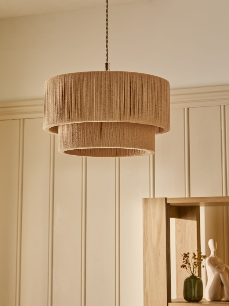 Ochre Yellow Easy Fit Yale Shade Pendant Ceiling Light - Image 2 of 3