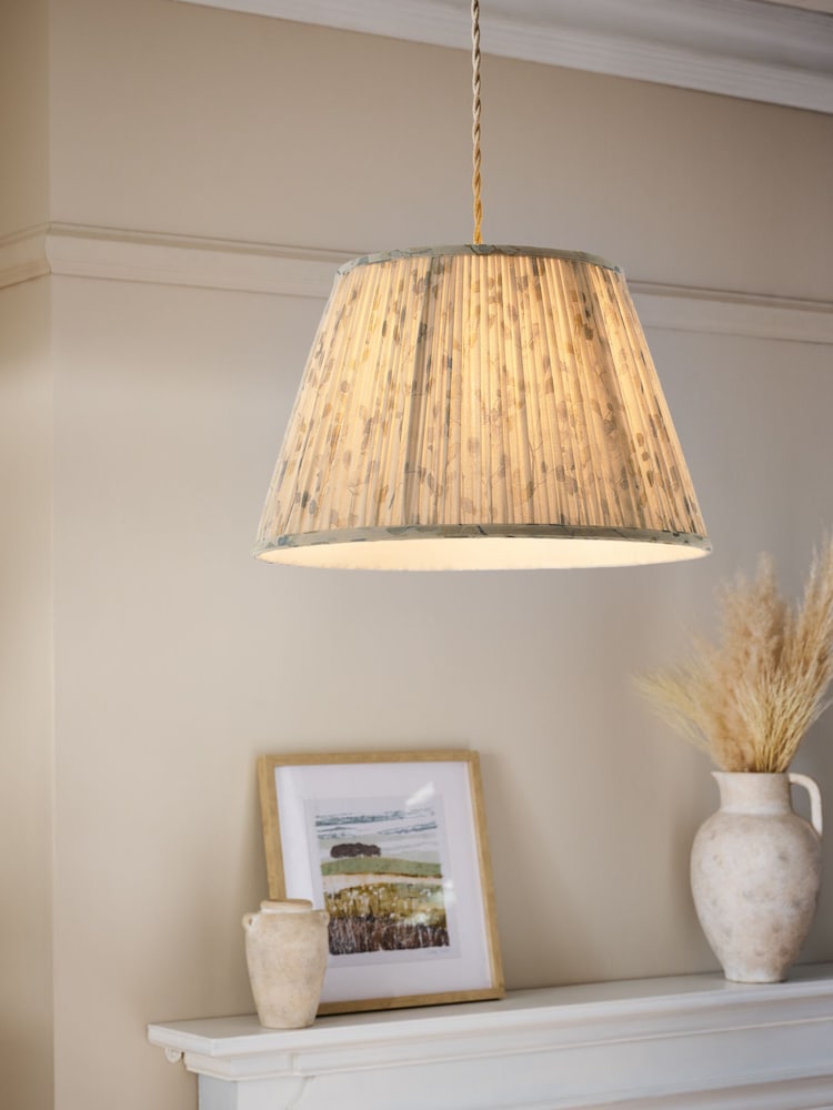 Ivory Easy Fit Honesty Leaf Pendant Lamp Shade - Image 1 of 5 Ivory Easy Fit Honesty Leaf Pendant Lamp Shade - Image 1 of 5