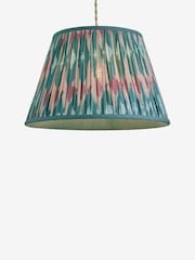 Blue Easy Fit Ikat Pendant Lamp Shade - Image 1 of 1