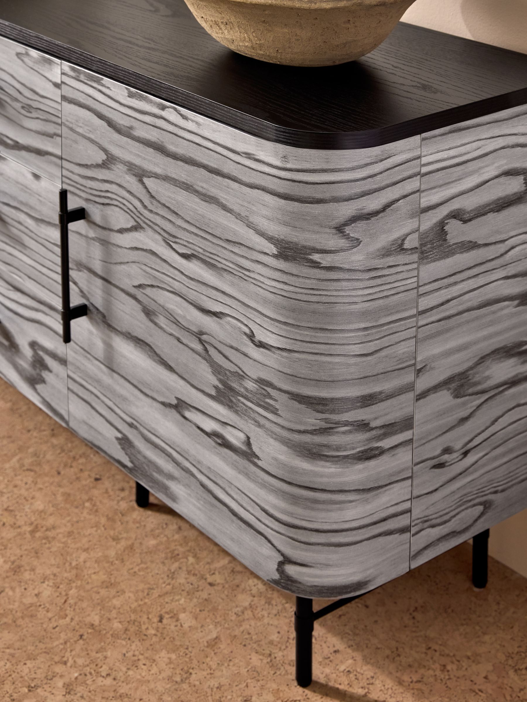 Buy MADE.COM Grey Pine Effect Zeke Large Sideboard from the Next
