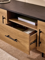 MADE.COM Oak Effect Zeke Wide Up to 58 Inch TV Unit - Image 3 of 6
