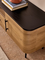 MADE.COM Oak Effect Zeke Wide Up to 58 Inch TV Unit - Image 4 of 6