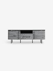 MADE.COM Grey Pine Effect Zeke Wide Up to 58 Inch TV Unit - Image 5 of 6