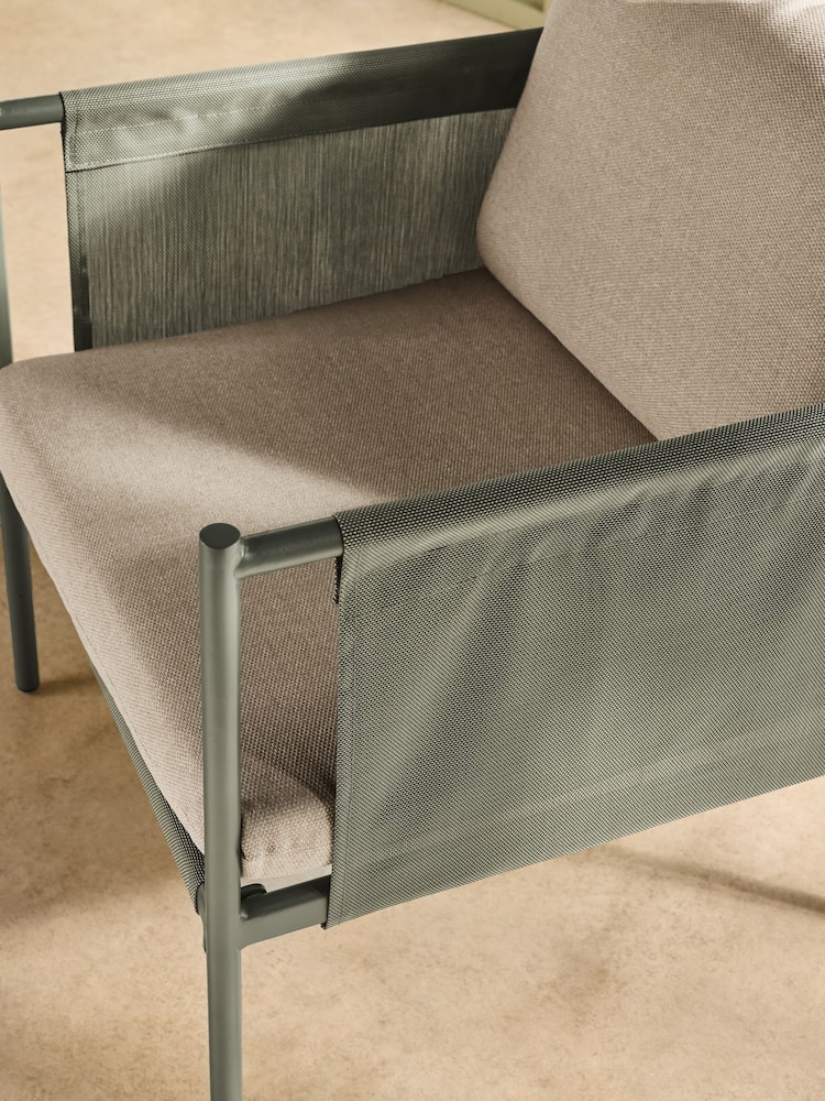 MADE.COM 3 Piece Green Estelle Chair and Table Bistro Set - Image 2 of 5 MADE.COM 3 Piece Green Estelle Chair and Table Bistro Set - Image 2 of 5