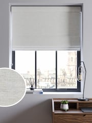 Natural Touch of Linen Made to Measure Roman Blind - Image 1 of 5