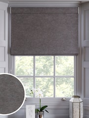 Charcoal Grey Linen Look Made to Measure Roman Blind - Image 1 of 6