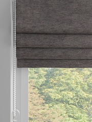 Charcoal Grey Linen Look Made to Measure Roman Blind - Image 2 of 6