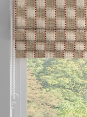 Natural/Orange Stripe Jacquard Made to Measure Roman Blind - Image 2 of 6