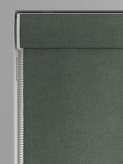 Green Touch of Linen Made to Measure Roman Blind - Image 3 of 5