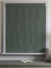 Green Touch of Linen Made to Measure Roman Blind - Image 4 of 5