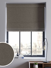 Grey Soft Touch Chenille Made to Measure Roman Blind - Image 1 of 6