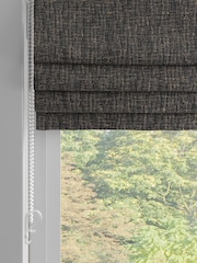 Charcoal Grey Textured Weave Made to Measure Roman Blind - Image 2 of 6