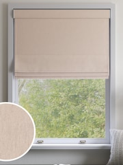 Natural Pink Cotton Made to Measure Roman Blind - Image 1 of 6