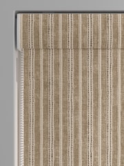 Dark Natural/Grey Woven Stripe Made to Measure Roman Blind - Image 3 of 5
