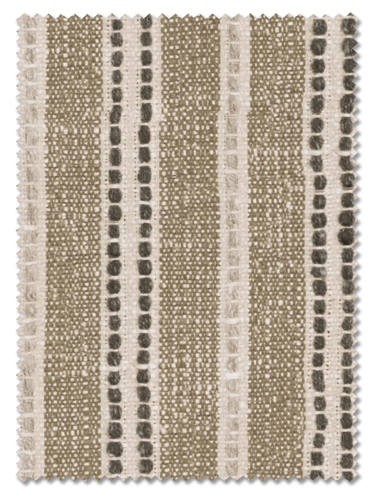 Dark Natural/Grey Woven Stripe Made to Measure Roman Blind - Image 5 of 5