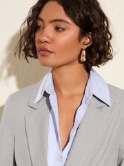 Friends Like These Grey Tonic Boyfriend Premium Tailored Blazer - Image 2 of 4