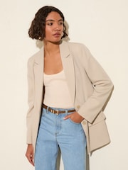 Friends Like These Neutral Boyfriend Premium Tailored Blazer - Image 1 of 4