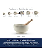 Milton Brook White Size 3 Pestle and Mortar Set - Image 1 of 6