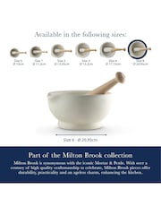 Milton Brook White Size 6 Pestle and Mortar Set - Image 6 of 7