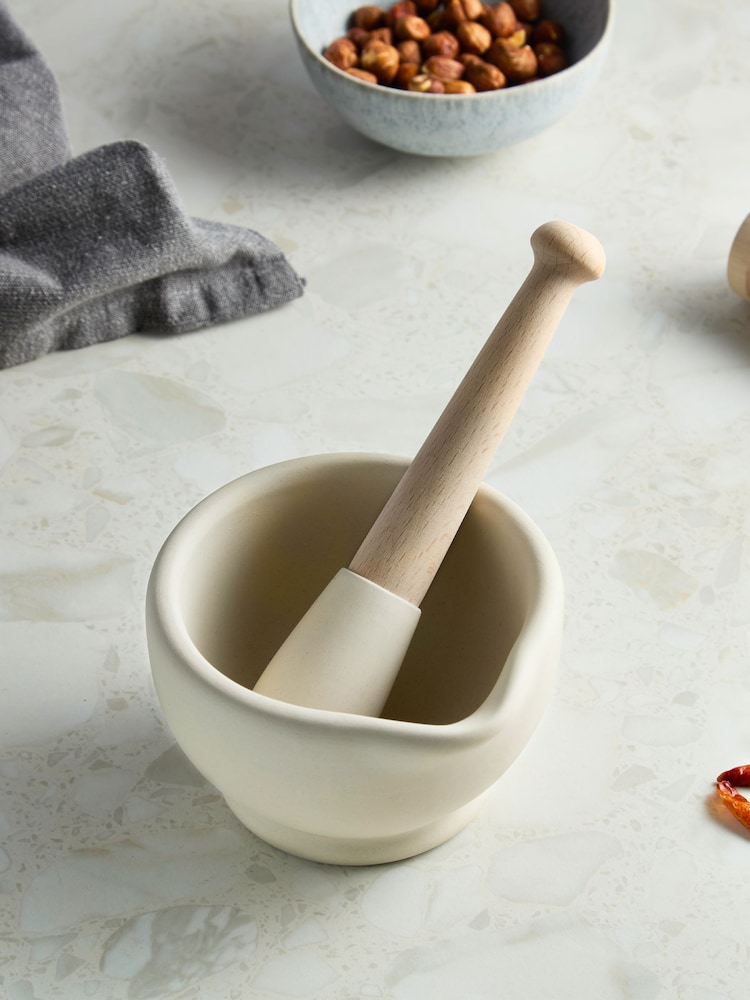 Milton Brook White Size 1 Pestle and Mortar Set - Image 1 of 6