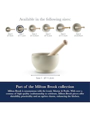Milton Brook White Size 1 Pestle and Mortar Set - Image 6 of 6