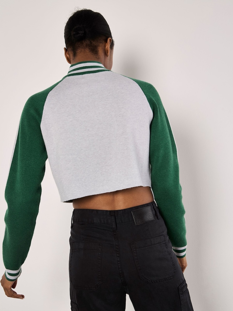 Apricot Green London Zip Detail Jumper - Image 4 of 4 Apricot Green London Zip Detail Jumper - Image 4 of 4