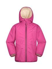 Mountain Warehouse Robin Kids Water Resistant Borg Lined Jacket - Imagen 1 de 6