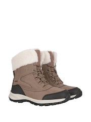 Mountain Warehouse Brown Idaho Womens Waterproof Thermal Snow Boots - Image 3 of 8