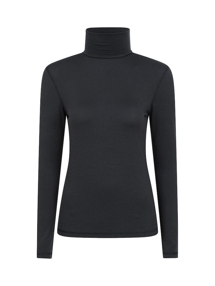 Mountain Warehouse Black Keep The Heat Womens Roll Neck Thermals - Image 1 of 5
