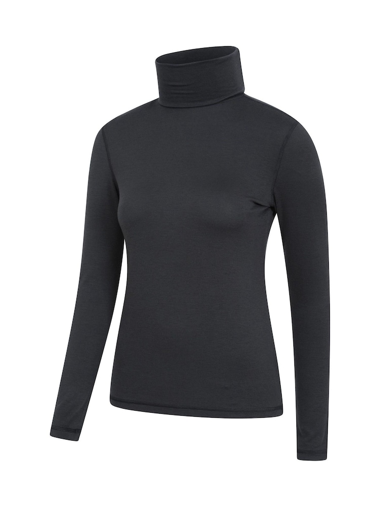 Mountain Warehouse Black Keep The Heat Womens Roll Neck Thermals - Image 3 of 5