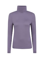 Mountain Warehouse Purple Keep The Heat Womens Roll Neck Thermals - Image 1 of 5