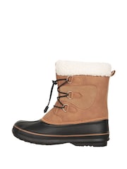 Mountain Warehouse Natural Casual Kids Adaptive Lace Up Snow Boots - Image 2 of 7